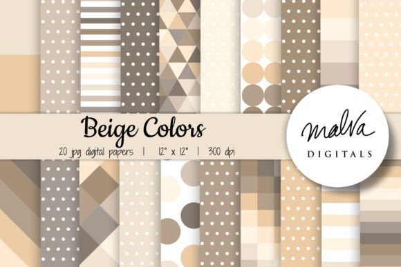 Beige Colors Geometric Patterns