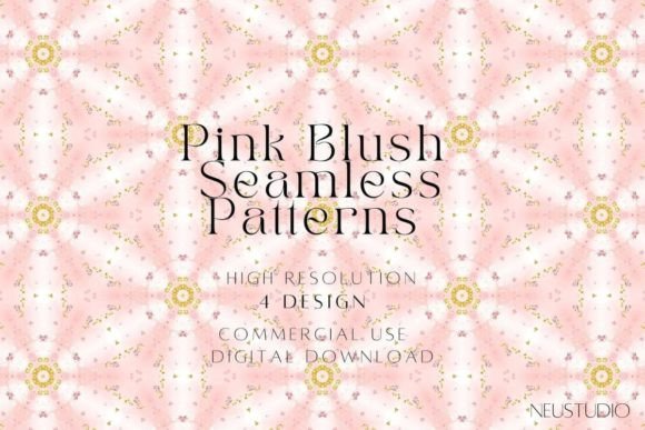 Blush Gold Geometric Seamless Patterns: A Versatile Design Resource for Modern Creators