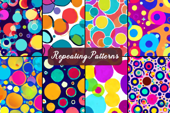 Boho Circles Seamless Repeating Patterns