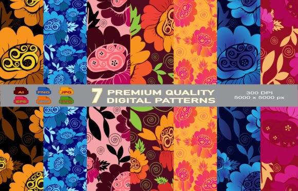 Bundle Digital Paper Flower Patterns: A Strategic Resource for Creative and Professional Projects