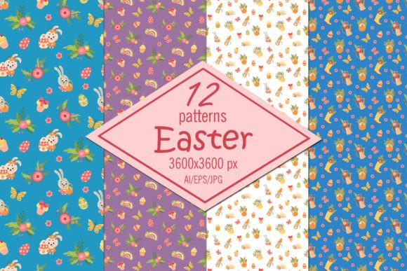 Easter Digital Paper Patterns