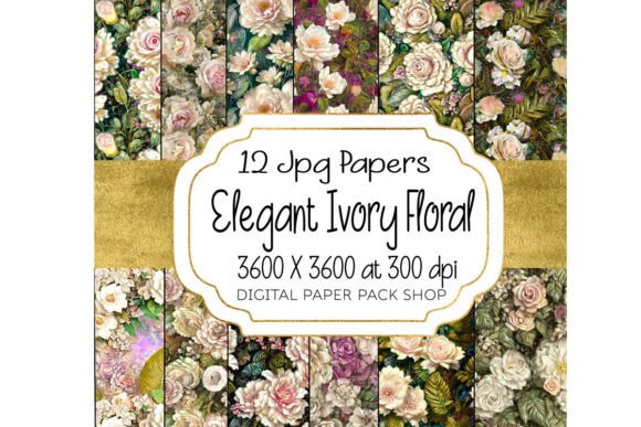 Elegant Ivory Floral Seamless Patterns: Strategic Use for Design and Branding
