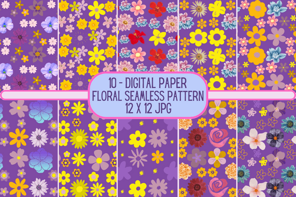 Floral Patterns, Seamless Papers