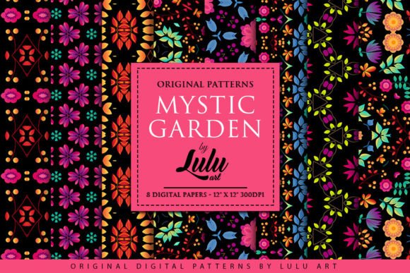 Mystic Garden Digital Patterns