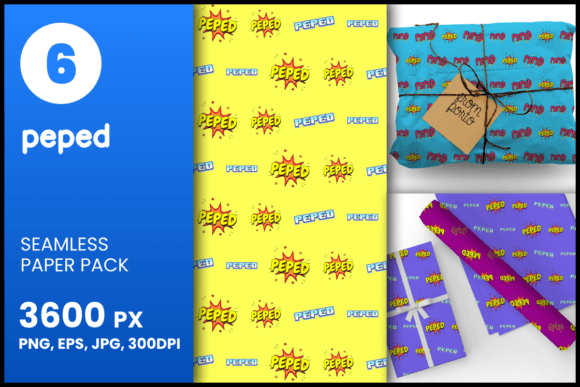 Peped Seamless Patterns for Creative Projects
