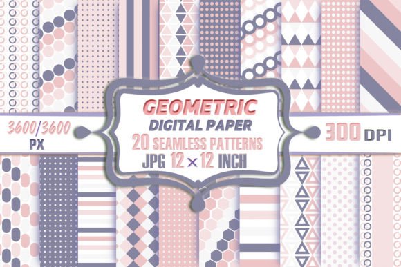 Pink and Purple Geometric Patterns: A Creative Resource for Designers and Artists