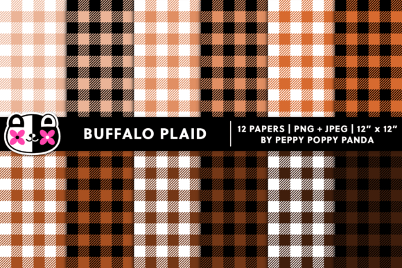 Seamless Brown Buffalo Plaid Patterns: A Versatile Asset for Creative and Commercial Projects