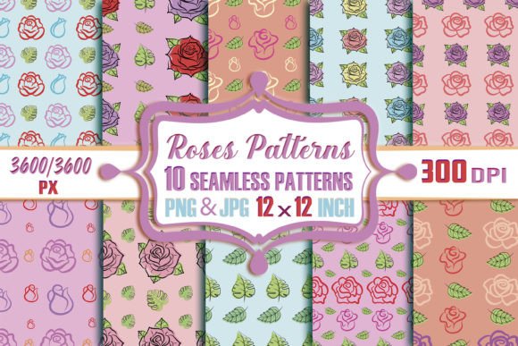 Unlocking Creativity with Roses Patterns 10 Seamless Papers: A Digital Design Essential