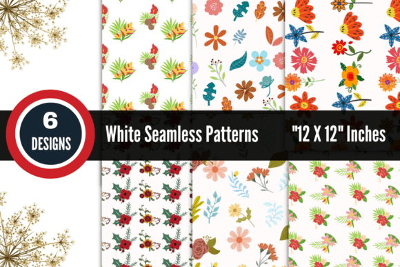 White Background Seamless Patterns: A Versatile Tool for Modern Creativity and Design