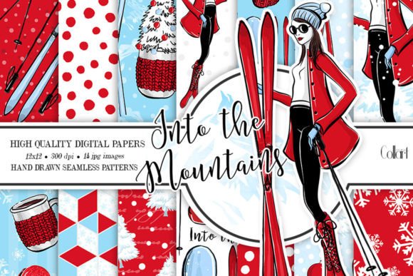 Winter Patterns, Skiing, Mountain, Snow